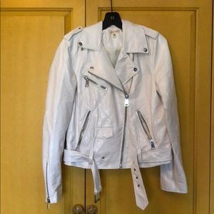 Urban Outfitters White Faux Leather Jacket